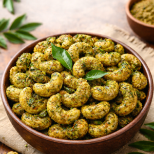 Buy clean label 100% natural Curry Leaf cashews kaju 500 gms online India