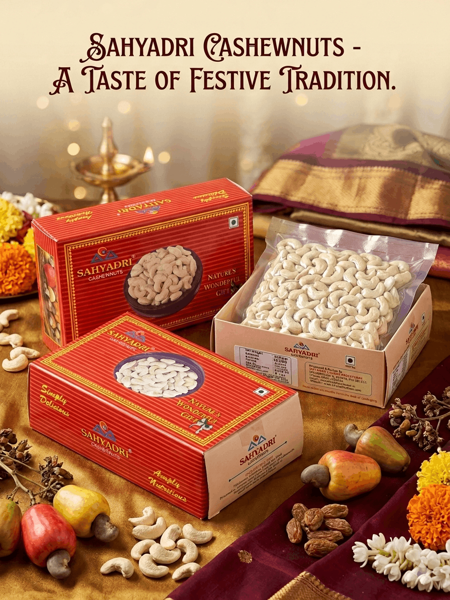 Buy Sahyadri Nuts export quality Jumbo whole cashew nuts kaju 250 g online India