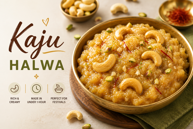 Kaju Halwa Recipe: Rich, Creamy & Melt-in-the-Mouth Indian Dessert